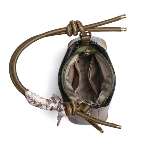 Image of EXOTIC Elara Knot Hobo Shoulder Bag for Women | Textured PU Leather | Detachable Sling Strap | Stylish Everyday Purse