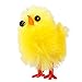 Cozyhoma Lot de 60 mini poussins de Pâques - Décoration pour œufs de Pâques - En chenille jaune - Pour décoration d'intérieur ou de fête - Cadeaux pour enfants