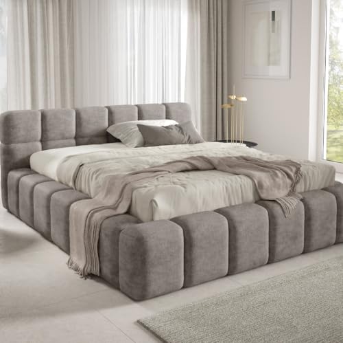 Dekori Möbel Polsterbett NUBO Premium mit Bettkasten (Perfect Harmony 04, 180 x 200 cm)