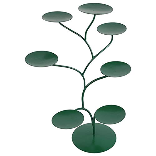 Metalen kaarsenhouder 57x35 cm met 7 theelichthouders cm. 13.5 Gold