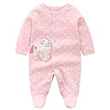 Stoff: Baumwolle. Bequem und weich, nicht schwül, verschleißfest, hohe Flexibilität und kein Pilling. Das hochwertige Gewebe von diesem Spielanzug Sorgen für Ihre Babys zarte Haut.