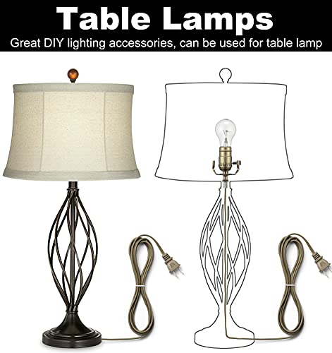 Lamp Making Kit, Lamp Parts For Repair Replacement Or Rewire Table And Floor Lamps, 3 Way Socket 12 Foot Matching Cord And Essential Hardware, Diy Lamp Kits For Do It Yourself (Antique Brass) #TOP7
