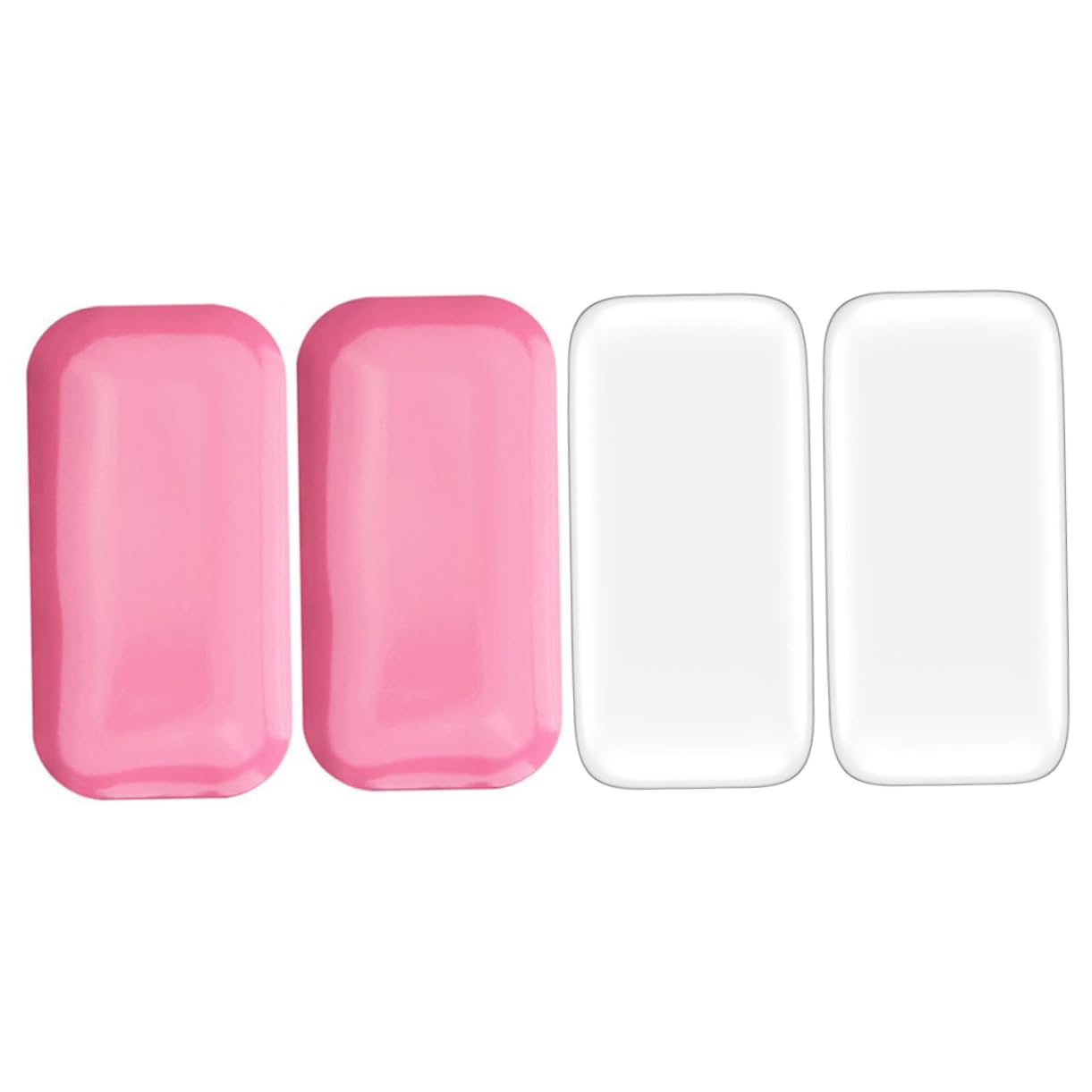 FOMIYES 4pcs Silicone Pads Eyelash Extension Supplies Anti-static Gentle Easy to Clean Salon