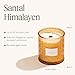LA JOLIE MUSE Santal Himalayen Candle - Sandalwood, Fig & Amber |19 oz Large Wooden Wick Candle | Natural Soy Wax | 90 Hours Clean Burn | Gift-Ready for Hosts & Gatherings | Elegant Home Décor