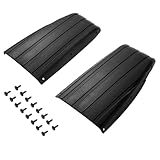 ALMULOO Scuff Guard Compatible with 1981-UP Club Car Ds Black Plastic 2PCS