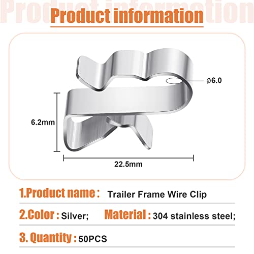 Trailer Frame Wire Clips