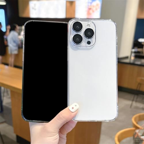 Coque iPhone 14 ProMax prévention des chutes transparente bleu - 6