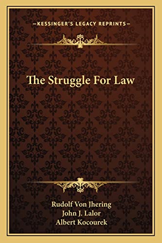 The Struggle For Law