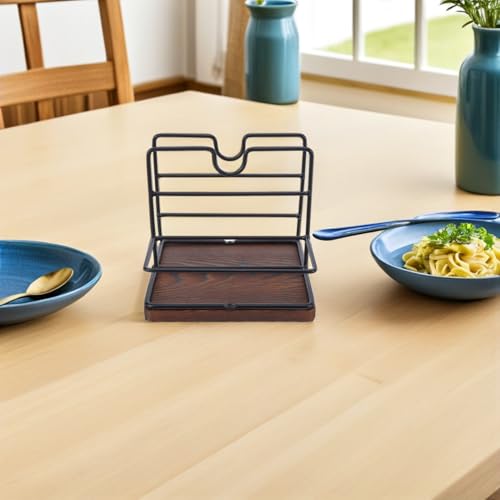 Porte-serviettes vertical bois rangement serviettes papier table
