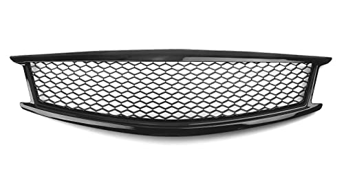 Rejilla de radiador para Infiniti para G25 para G37 Sedan 4 Puertas 2010-2013 Parrilla Delantera Parrilla Fibra Carbono Negro Estilo Panal Rejilla Malla Coche Rejillas (Color : Negro Brillante)