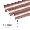 TECKWRAP Permanent Adhesive Vinyl 12" x 10ft, Glossy Rose Gold #1