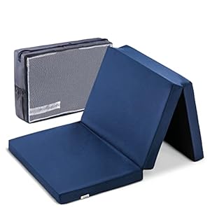 hauck Sleeper Colchón Plegable para Cunas de Viaje y Parques Infantiles | Colchoneta Bebé 120 x 60 cm - Compatible con Dream N Play Plus, Sleep N Play Go Plus y Play N Relax Center - Navy