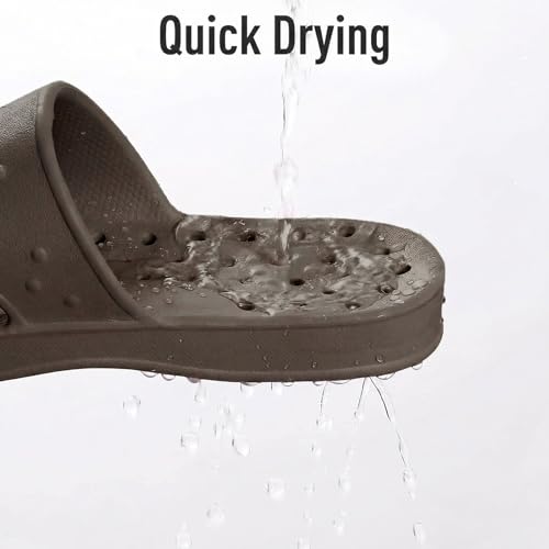 Image of shevalues Shower Shoes for Women Men with Arch Support Quick Drying Pool Slides Lightweight Beach Sandals with Drain Holes