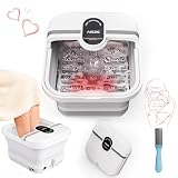 AISZG Foot Spa Bath Massager with 8 Massage Rollers,Collapsible Foot Spa with Heat,Pedicure Foot Soaking Tub,Husband/Men Valentines Day Gifts for Him/Her/Boyfriend