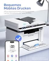 PANTUM BM2309AW Multifunktions-Laserdrucker, Schwarz-Weiß, Drucken Scannen Kopieren 3in1 mit ADF, WLAN &USB, A4, 20ppm, Inklusive 500-Seiten-Starter-Tonerkartusche BM2300AW – Ansicht 2