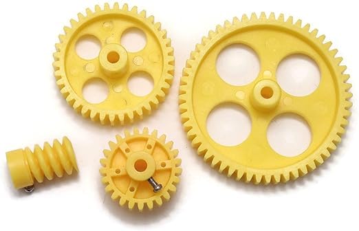 SP Electron COMBO Of Yellow Plastic Wheel, Spur, Worn Gear For DC Motor DIY Model Toys 56 TOOTH + 38 TOOTH + 26 TOOTH + 6 TOOTH (Set of 4) (B0CGLMJ21K) Amazon Price History, Amazon Price Tracker