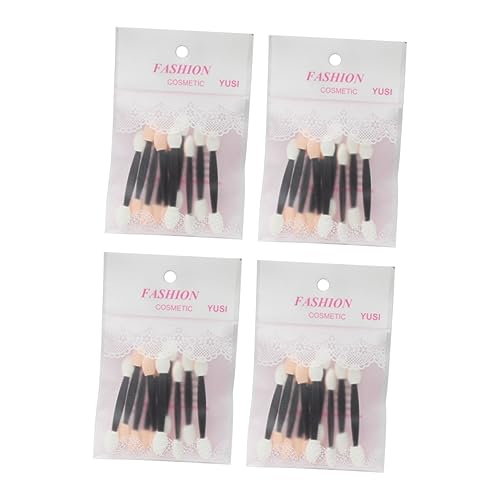 FOMIYES 40 Piezas Palo De Esponja Tinte Maquillaje Paleta De Sombras De Ojos Sombra De Ojos De Doble Cara Transatlántico Brillo Cepillo De Cejas De Doble Punta Abdominales De Plastico