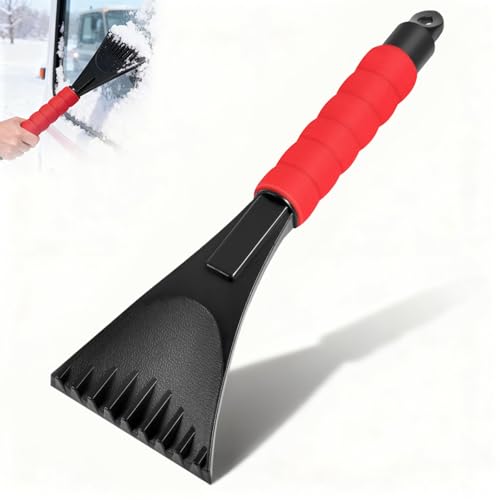 Grattoir pare Brise Voiture, Raclette Voiture Givre avec Poignée Antidérapante, Grattoir à Glace pour Pare-Brise de Voiture Gratte Glace, Gratte pare Brise...