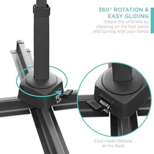 Best Choice Products SKY7481 10Ft Solar Led Cantilever Patio Umbrella thumb #1
