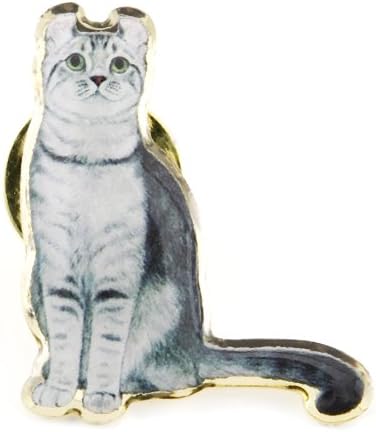 Amazon 42猫種ピンバッヂ No.2 アメリカン・カール Bellu0026John