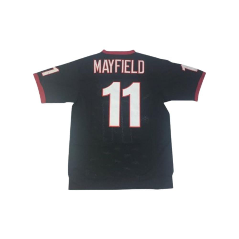 Mayfield 11 High School Black Football Jersey Custom Any Name Number