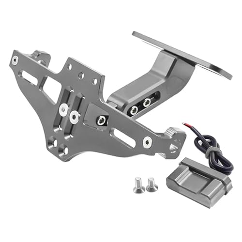 BTCTLPLMKK For Dorsoduro 750 900 1200 Shiver 750 900 RS4 RS125 SR50用 バイク用テールライトナンバープレートホルダー バイク用 ナンバープレートステー(チタン)