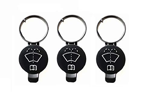 13227300 12767700 Windshield Wiper Washer Fluid Reservoir Tank Bottle Cap fit for Chevrolet Buick GMC Cadillac Canyon (3 PCS)