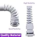 Swpeet 22Pcs 6 Sizes 3mm-18mm Waterproof Cable Gland Conduit Fittings with Gasket, Flex Spiral Strain Relief White Nylon Pigtail Cord Joint Cord Connector Adjustable Locknut for Cable Wire