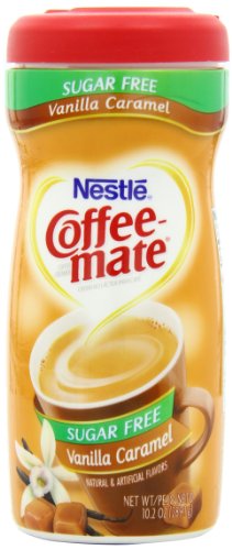 Coffee-Mate Coffee Creamer Sugar Free Vanilla Caramel, Pack of 6 (10.2 Ounce)