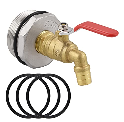 2 Drum Faucet for 55 Gallon Drum, Rain Barrel Spigot ,Brass Barrel Faucet with EPDM Gasket