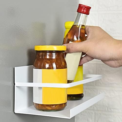 Redwestmelon Magnetic Spice Rack Organizer Refrigerator Storage Shelf - Fridge Spice Holder Rack Storage Seasoning Shelf for Kitchen Organization (2 Pack)