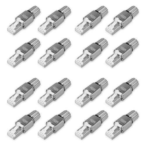 Connecteurs réseau RJ45 Cat6A pour câble Ethernet Cat 6A blindé lot de 16