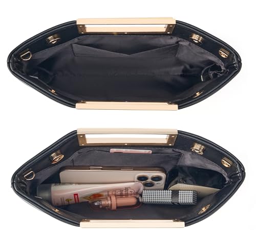 Image of Women's Woven Evening Bag Casual Leather Shoulder Handbag Fashion Clutch Purse