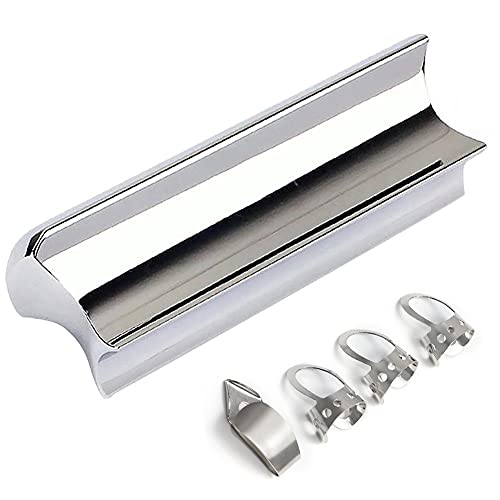 Souhgaue Stainless Steel Guitar Slide Tone Bar for Dobro Lap Steel Guitar, Hawaiian Guitar, Electric Guitar Accessories,Silver