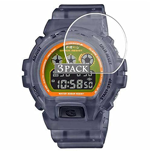 Vaxson 3-Pack TPU Pellicola Protettiva, compatibile con CASIO G-Shock DW6900TF-SET