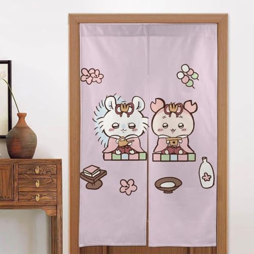 のれん ちいかわ 暖簾 カーテン 遮光 間仕切り おしゃれ 目隠し 洗面所 玄関 飲食店 キッチン 洋室 和室 出入り口 プレゼント 新築祝い 洗濯可 幅86cm丈143cm