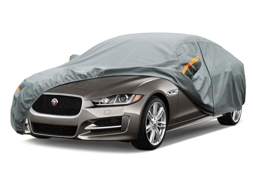 Image of Kayme Heavy Duty Car Cover Custom Fit Jaguar XE (2015-2025) Waterproof All Weather for Automobiles, Full Exterior Covers Sun Rain UV Protection.（Deliver About 3-10 Days）