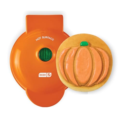 DASH Pumpkin Mini Waffle Maker