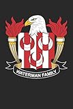 waterman 100  Waterman: Waterman Coat of Arms and Family Crest Notebook Journal (6 x 9 - 100 pages)