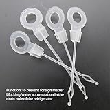 5 Pcs Fridge Drain Hole Plunger, Universal Refrigeration Plastic Plunger Refrigerator Accessories, Reusable Mini Fridge Drain Hole Cleaning Tool - Image 6