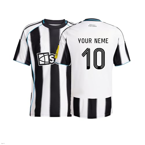 WeiaiziY Personalised Football Kits for Kids and Adult, Newcastle Jersey Football Kit with Name Number,Newcastle Training Shirts Socks Fan Gifts for Boys Girls Men