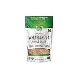 NOW Foods, Organic Amaranth Whole Grain, Source of Protein and Fiber, Gluten-Free, Certified Non-GMO, 16-Ounce (Packaging May Vary)