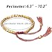 Nanafast Tibetan Copper Beads Bracelet Adjustable Handmade Braided Copper Bracelet Set for Women Men Tibetan Bracelet Gifts 2Pcs