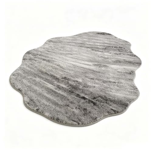 Minimalist Area Rugs Living Room Waterproof,Non Skid Irregular Shaped Rug,Art