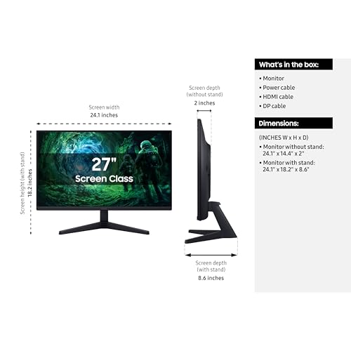 undefined SAMSUNG 27” Odyssey G5 G53F QHD Resolution Gaming Monitor, HDR10, 200Hz Refresh Rate, IPS Panel, AMD FreeSync™ Premium, Black Equalizer, Auto Source Switch, LS27FG53DENXZA の商品画像 2