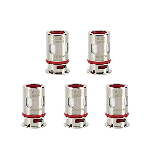 Série de Résistances Vaporesso GTX, Paquet de 5, Vaporesso GTX Coils-Sans Nicotine ni Tabac (0.2ohm)