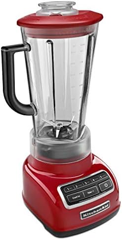 KitchenAid KSB1575ER 5-Speed Diamond Blender with 60 oz. BPA-Free Pitcher, Empire Red
