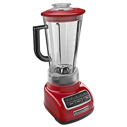 KitchenAid KSB1575ER 5-Speed Diamond Blender with 60 oz. BPA-Free Pitcher, Empire Red