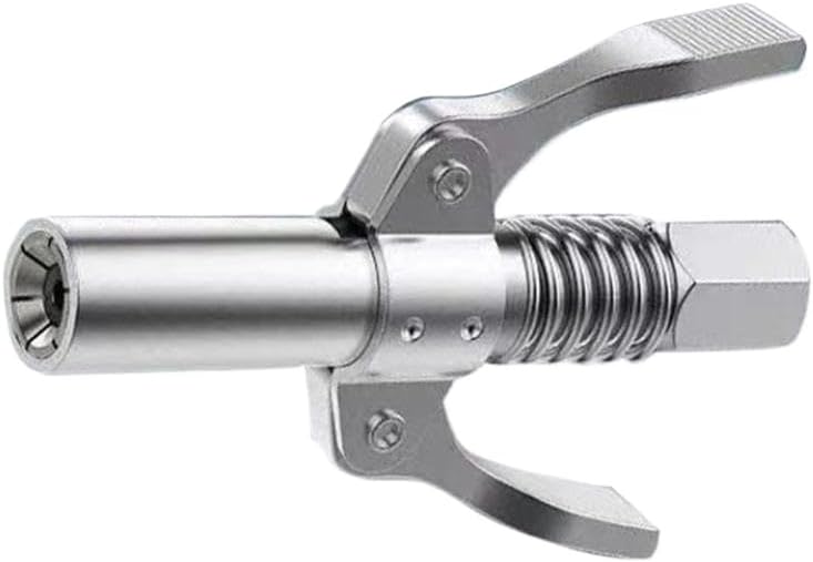 Grease Gun Oiler 10000 PSI Oil Pump with Coupler Transparent Pressure Pump for Lubrication Machine Oil Greasing(Silver with Hose)