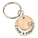 1 Year & Counting 1st Anniversary Gift 2018 Lucky Copper Penny Heart Stamp